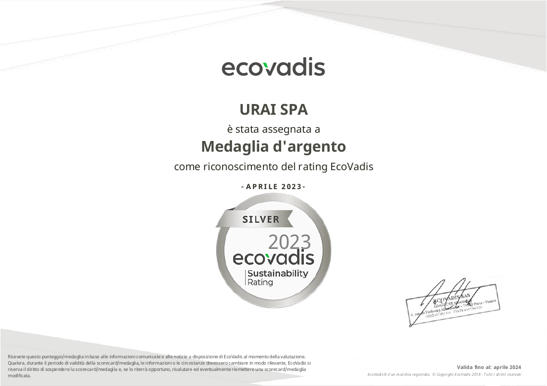 Ecovadis Certificate