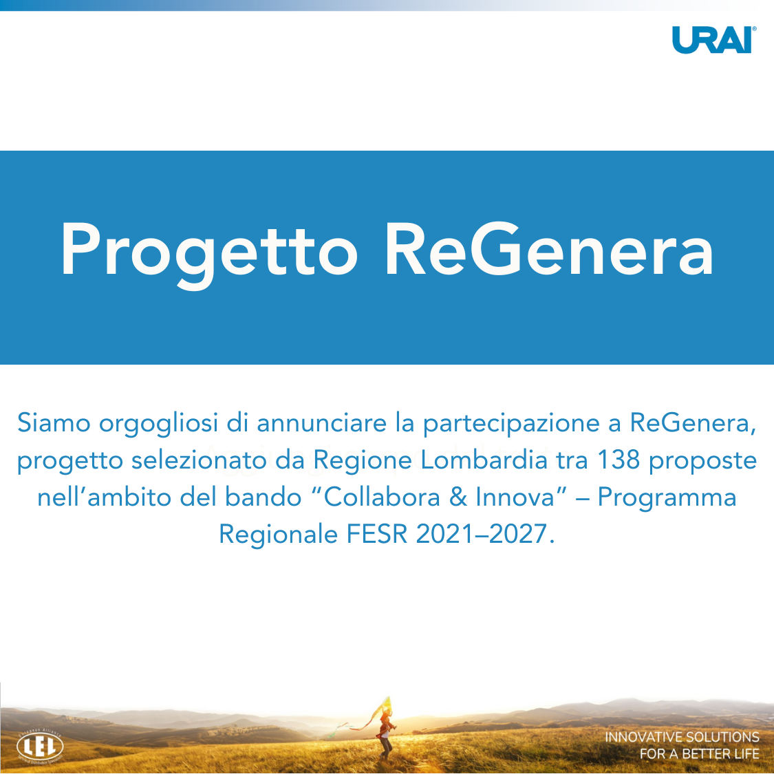 URAI protagonista nel progetto ReGenera per la ricerca e il benessere-thumb