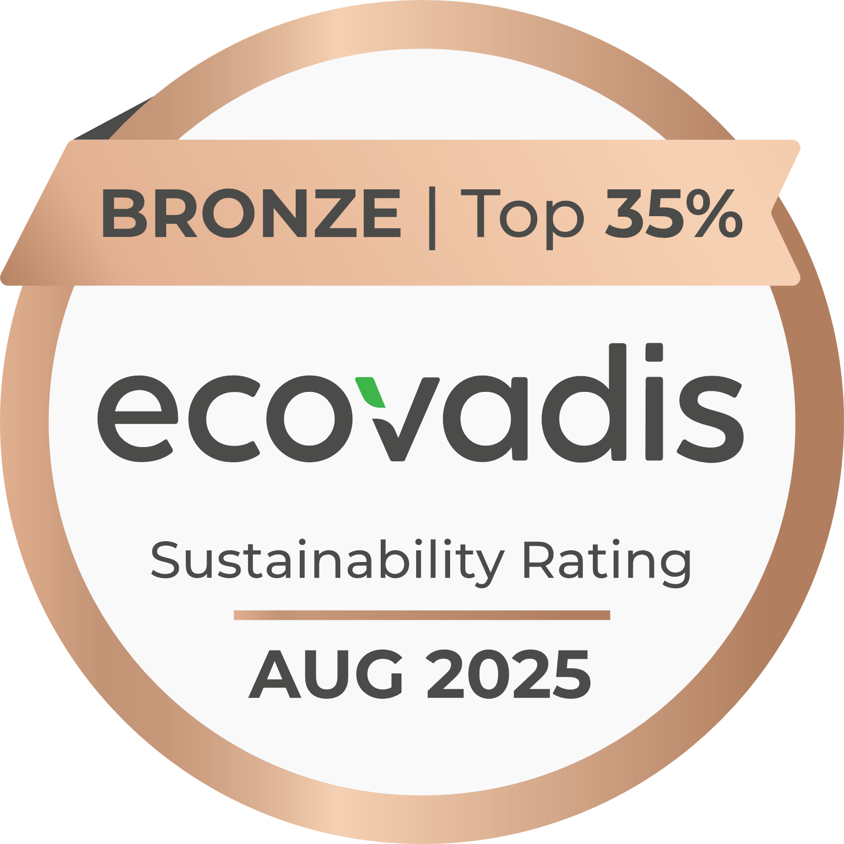 Medaglia Ecovadis 2025